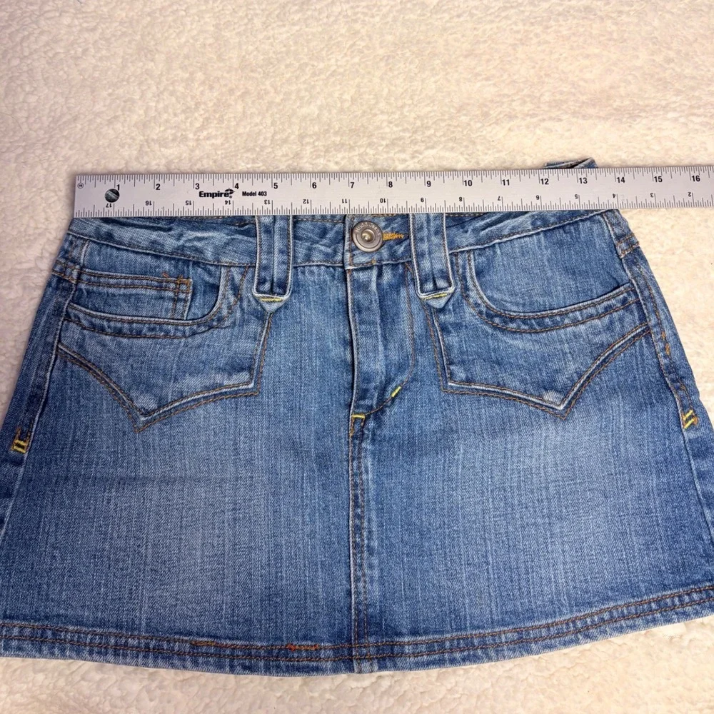 Y2K Mudd Vintage Denim Mini Skirt Medium Wash Low Rise #16